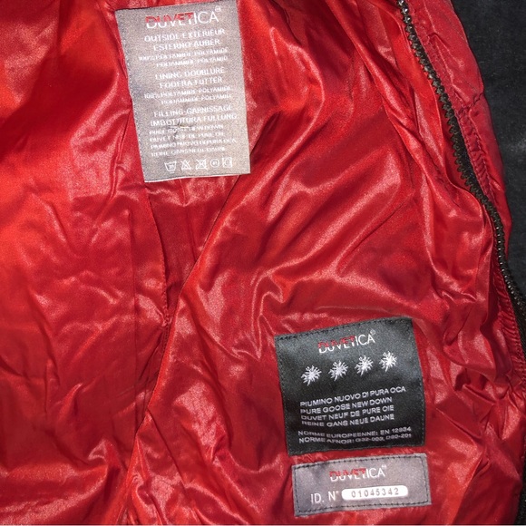 Duvetica Red Puffer Jacket - IT 40 - Picture 4 of 5